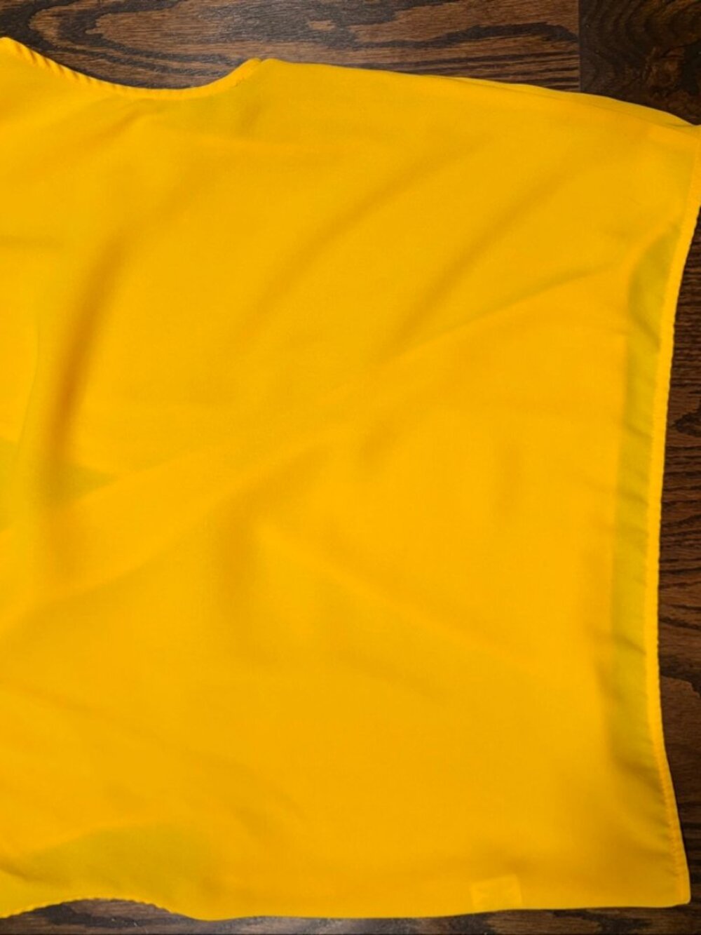 BP. Yellow Sleeveless Wrap Front Top Button Size S